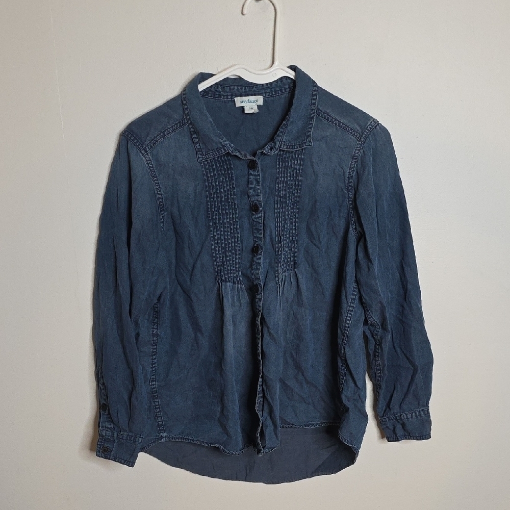 Sundance Larkes Tune Chambray Petite Medium Shirt